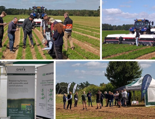 Demonstration event of the Ecorobotix ARA precision smart sprayer in carrots in UK